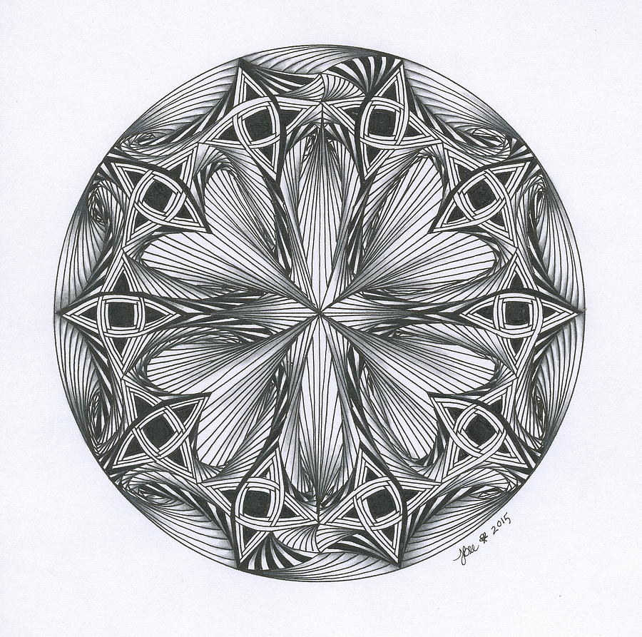 Paradoxical Zendala Drawing by Jan Steinle