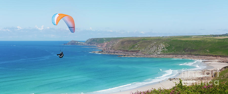 Paragliding Cape Cornwall Photograph