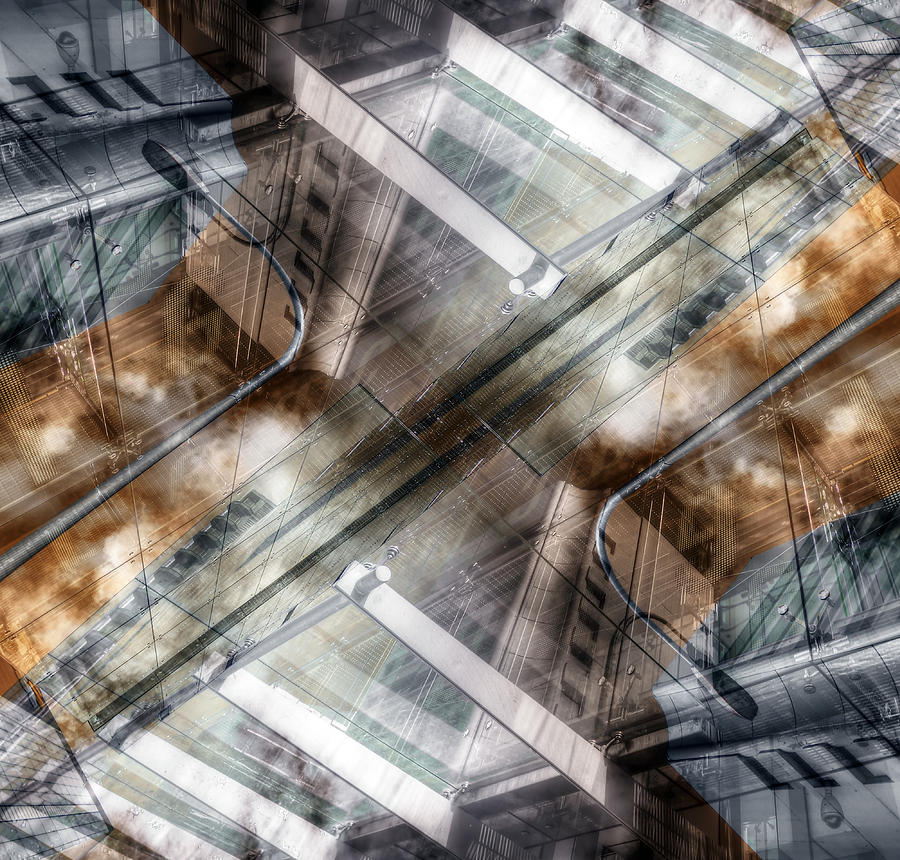Abstract Photograph - Parallel Worlds by Wayne Sherriff
