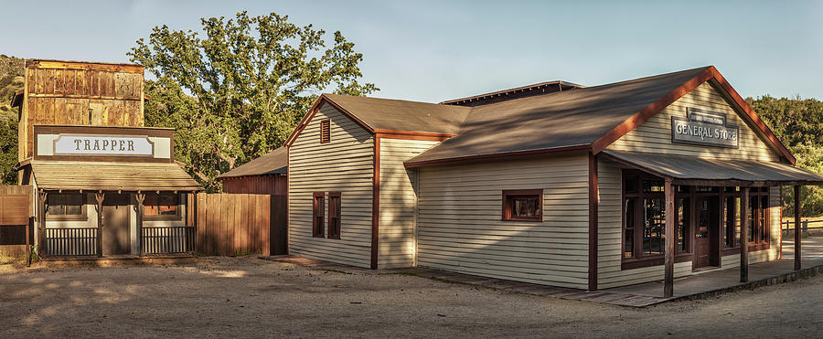 Paramount Ranch Trapper And General Store - Panorama Photograph by Gene Parks
