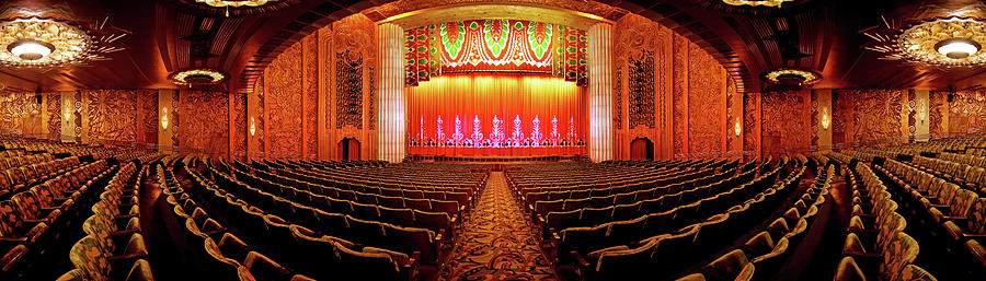 Paramount Theater Interior Panorama Oakland California Photograph by Kathy Anselmo
