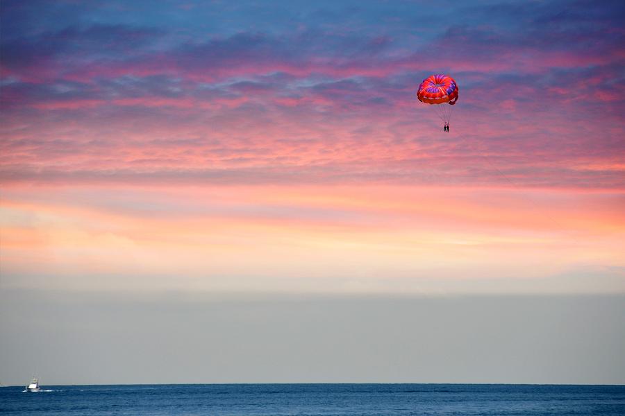 Parasailing - Catalina Island California Photograph by Steve Snyder