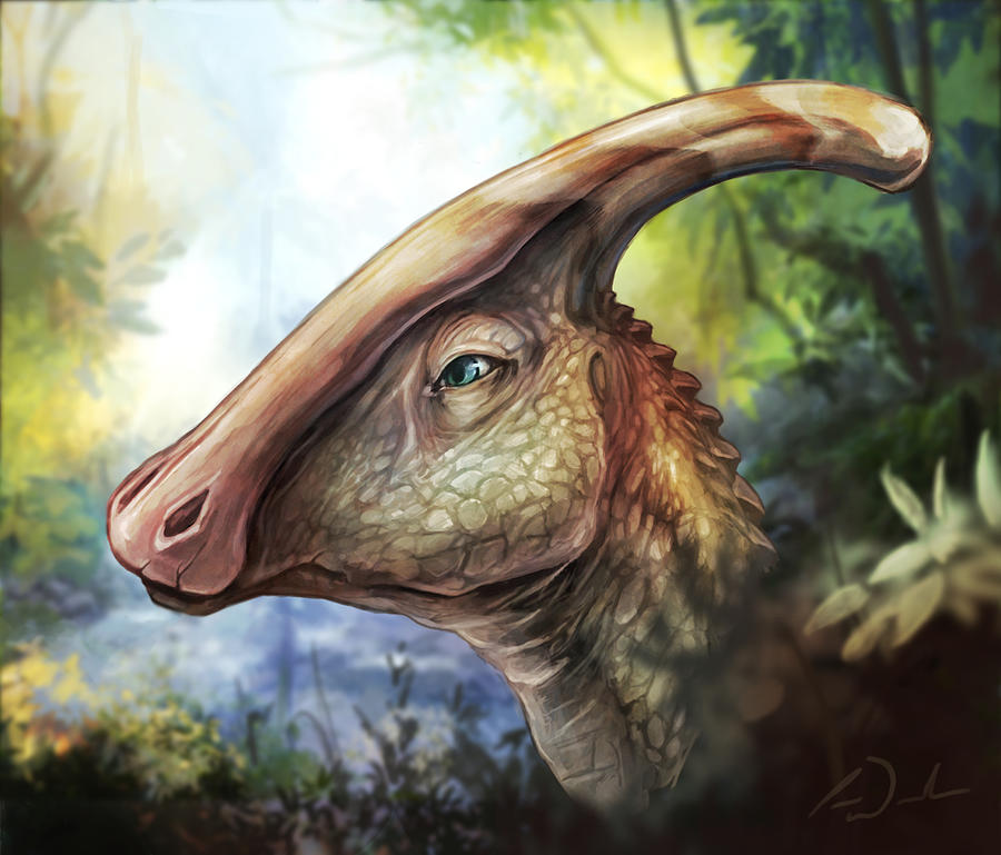 Parasaurolophus Digital Art by Cass Womack Fine Art America