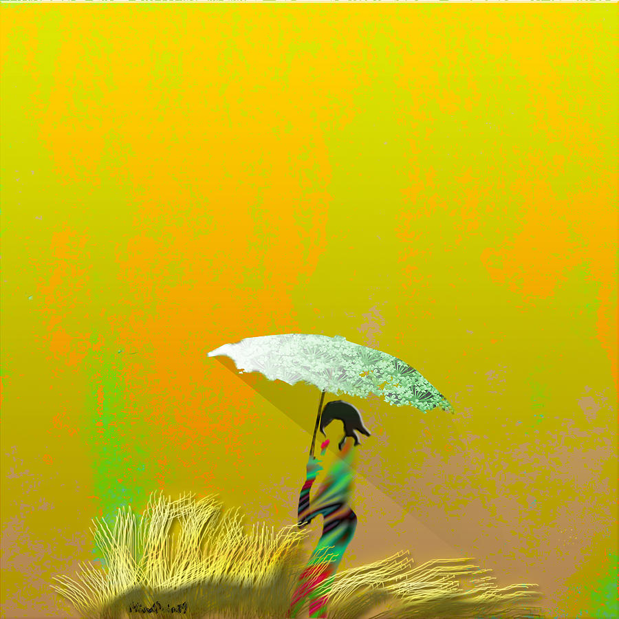 Parasol Digital Art by Asok Mukhopadhyay