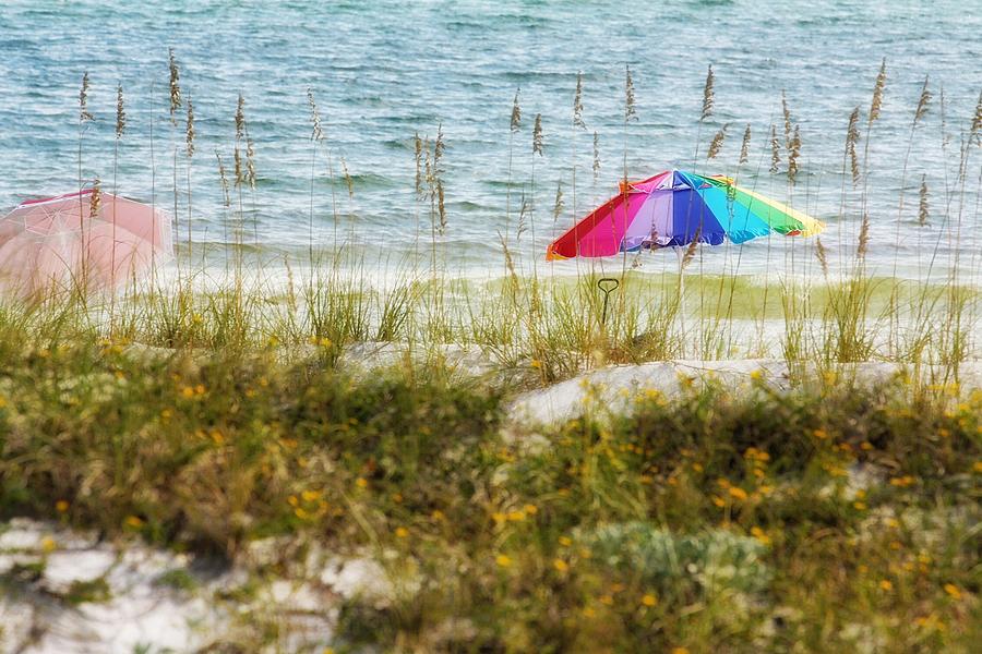 Summer Photograph - Parasols  by Gary Oliver