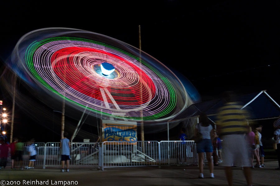 Carnival Ride Photograph - Paratrooper. by Reinhard Lampano