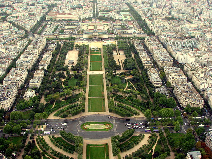 Parc from Eiffel Photograph by T Guy Spencer