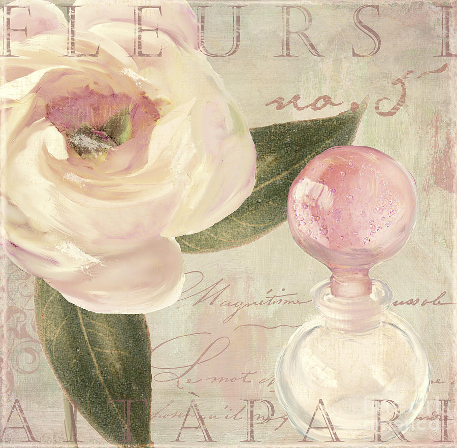 Parfum de Roses II Painting by Mindy Sommers