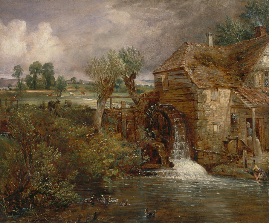 Parham Mill Gillingham Painting by John Constable