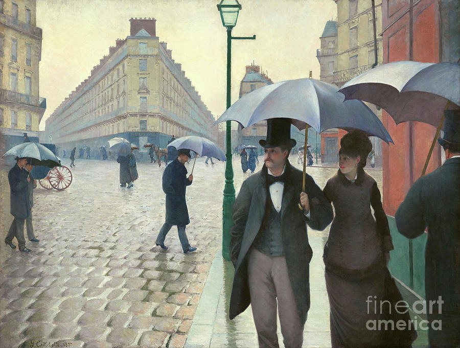 Paris A Rainy Day - Gustave Caillebotte Photograph