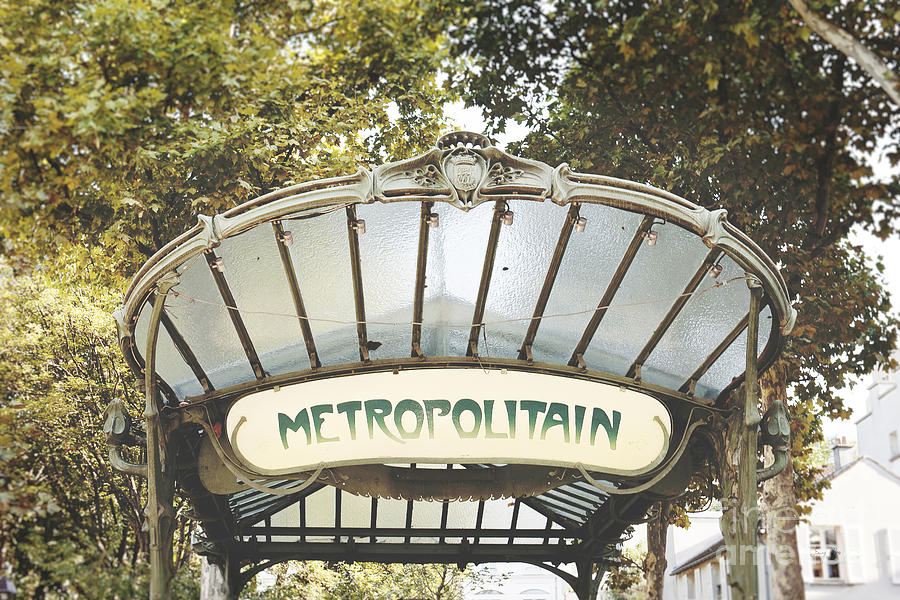 Paris Art Deco Abbesses Metro Photograph by Ivy Ho