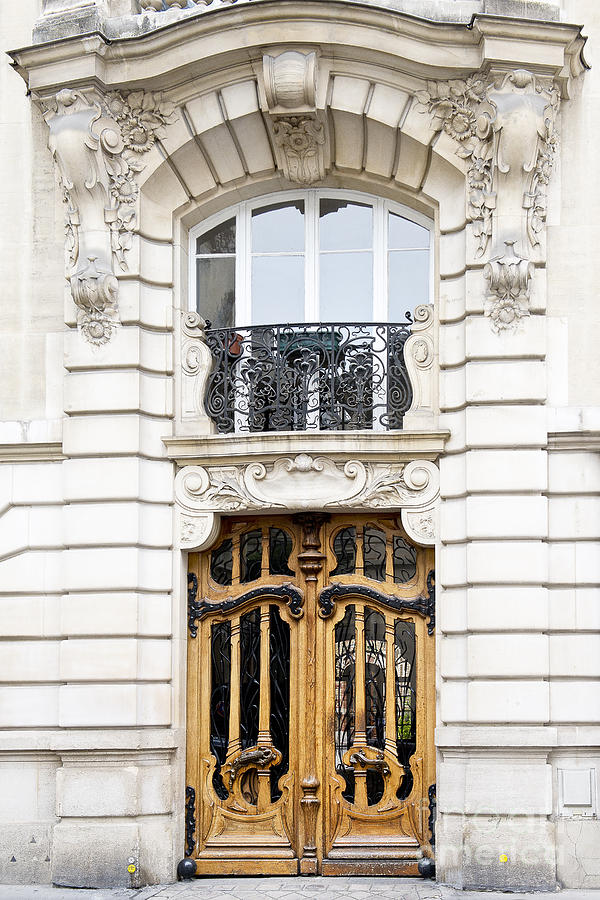 Paris Art Nouveau Door Photograph by Ivy Ho