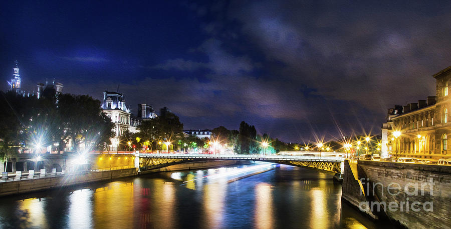 Paris Photograph - Paris at Night 23 by Alex Art