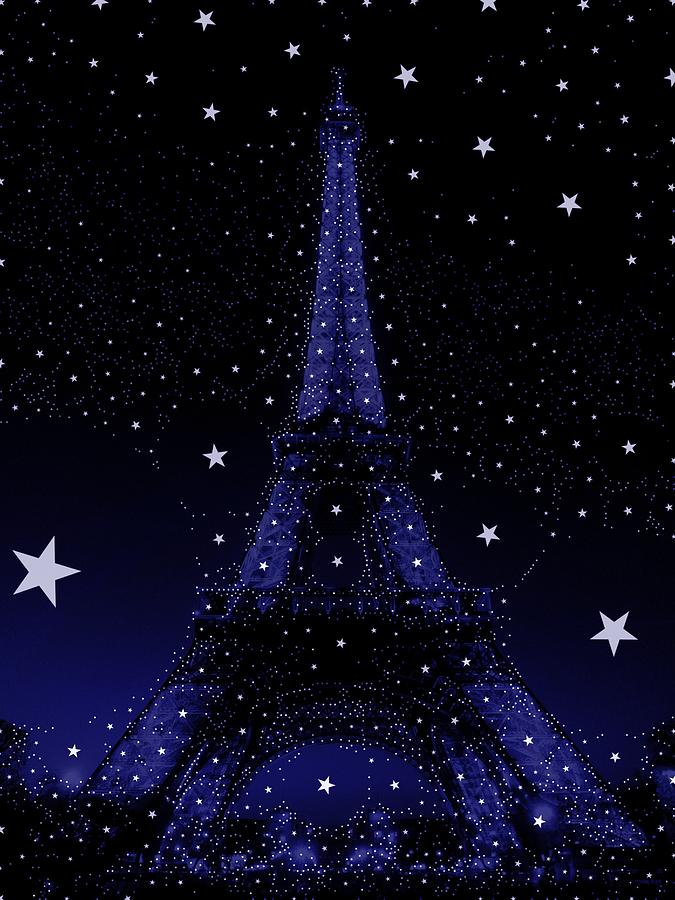 Paris At Night Digital Art