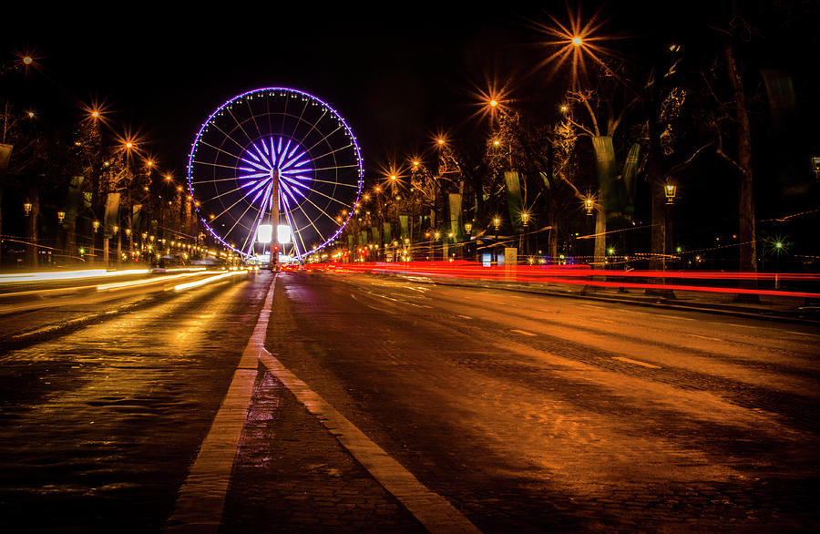 Paris at Night Photograph by Miguel Winterpacht
