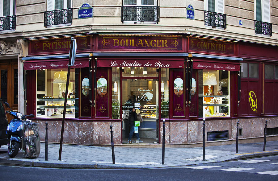 Paris Bakery Photograph by Art Block Collections