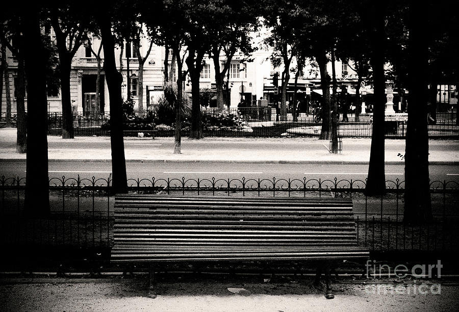 Paris Bench Photograph by RicharD Murphy