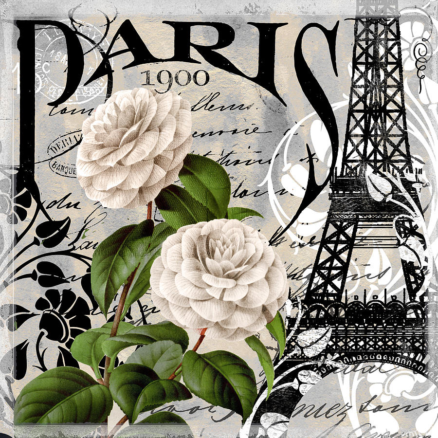Paris Blanc II Painting by Mindy Sommers