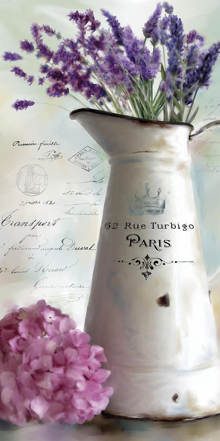 French Flowers Painting - Paris Bouquet 2 by Carol Robinson