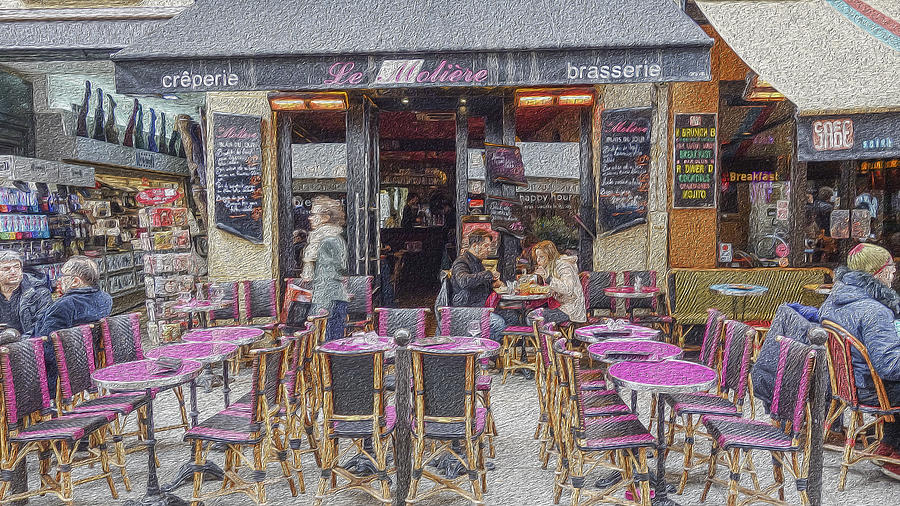 Paris Cafe 2 Photograph by Matthew Bamberg