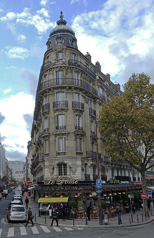 Paris Cafe And Beautiful Architecture Photograph by Rick Rosenshein