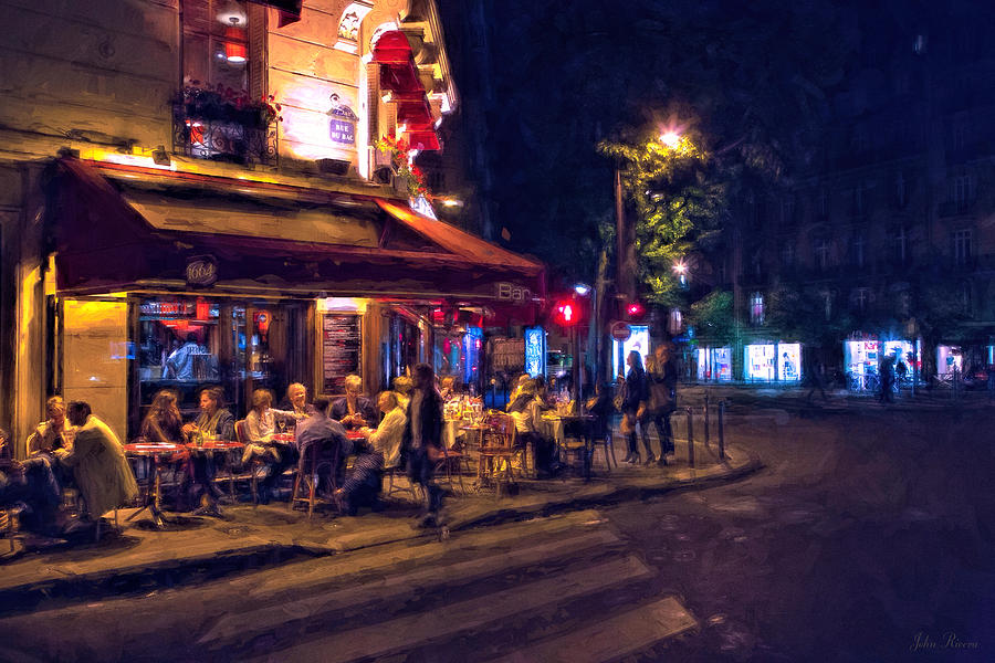Paris Cafe Photograph by John Rivera