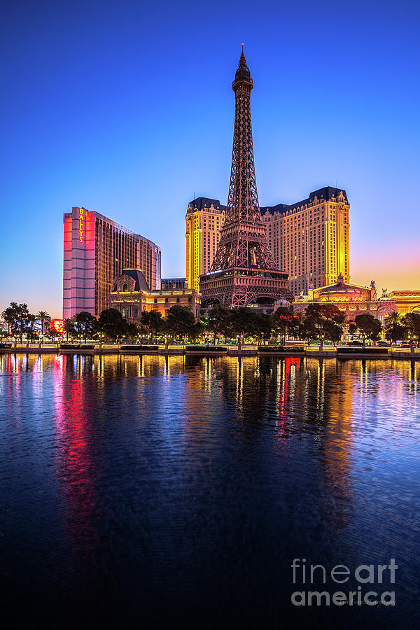 Eiffel Tower Photograph - Paris Casino At Dawn by Aloha Art
