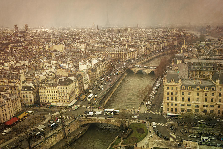 Paris Photograph - Paris Cityscape by Joan Carroll