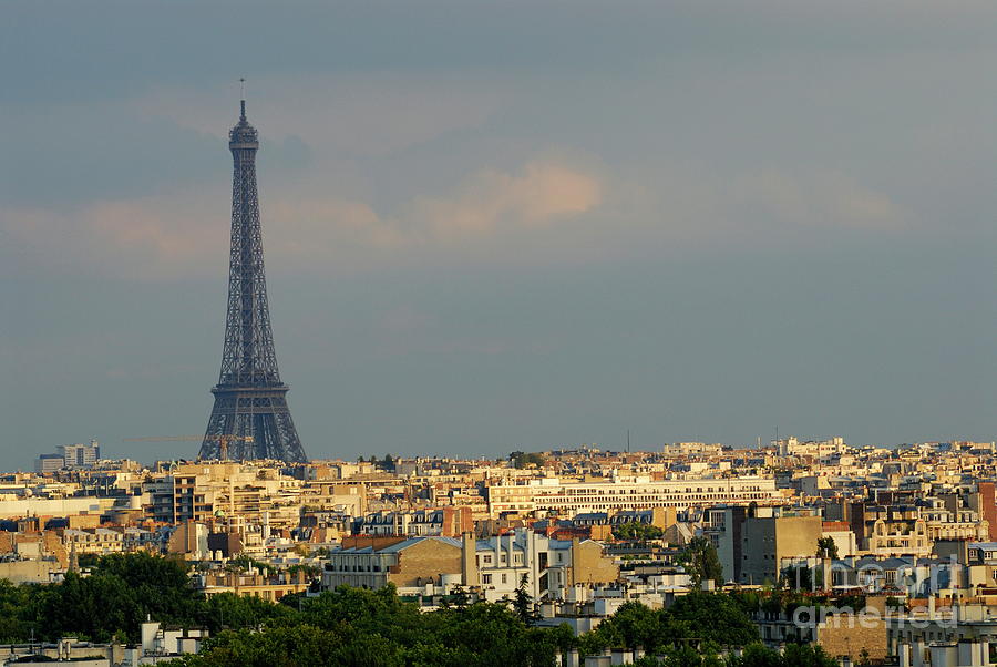 Paris cityscape with Eiffel Tower Photograph by Sami Sarkis - Fine Art ...