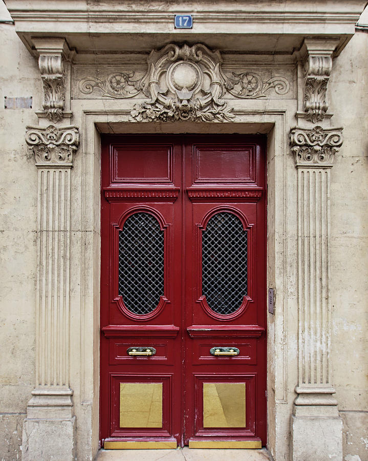 Paris Doors No. 17 - Paris, France Photograph by Melanie Alexandra Price