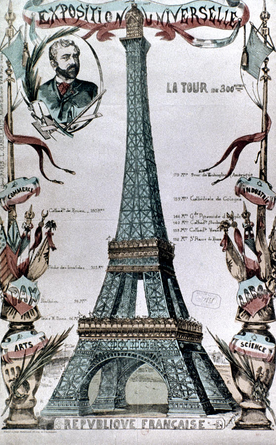Paris: Eiffel Tower, 1889 Photograph by Granger