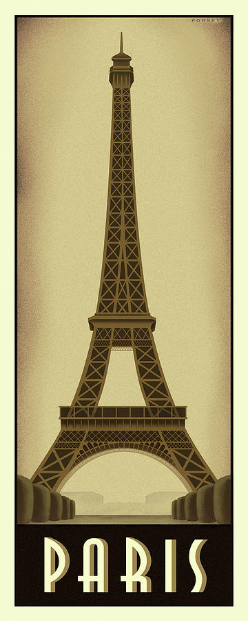 Paris Digital Art - Paris Eiffel Tower by Steve Forney