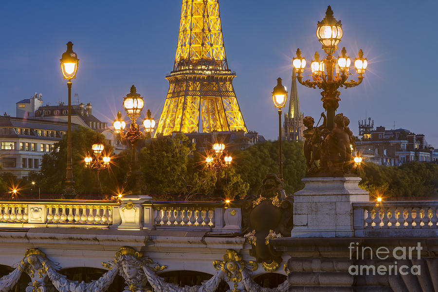 Paris Evening Photograph by Brian Jannsen