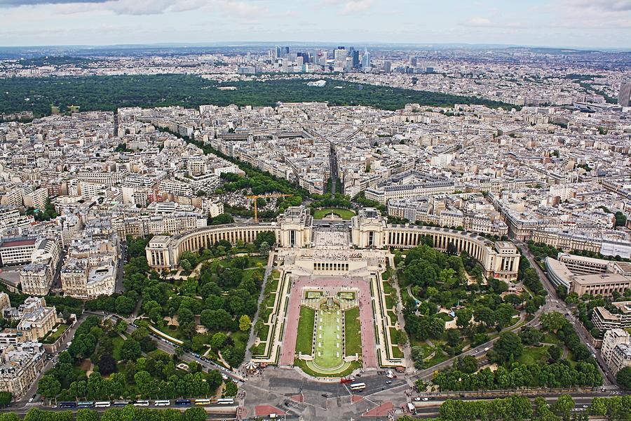 Paris France aerial view at daytime Photograph by Artpics - Pixels