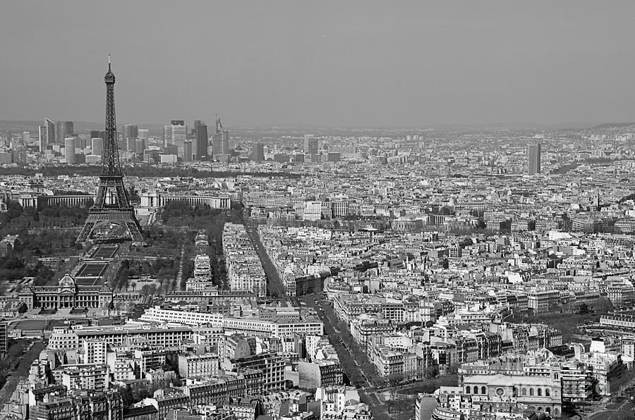 Paris Photograph - Paris from Above by Louise Fahy