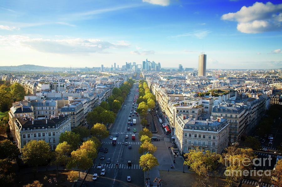 Paris from Place de lEtoile Photograph by Anastasy Yarmolovich
