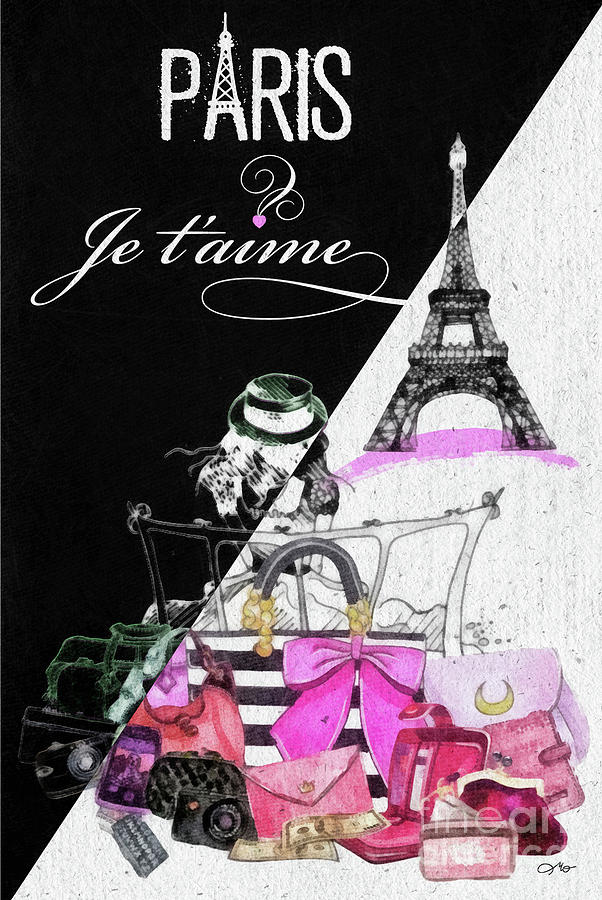 Paris Jetaime Mixed Media by Mo T