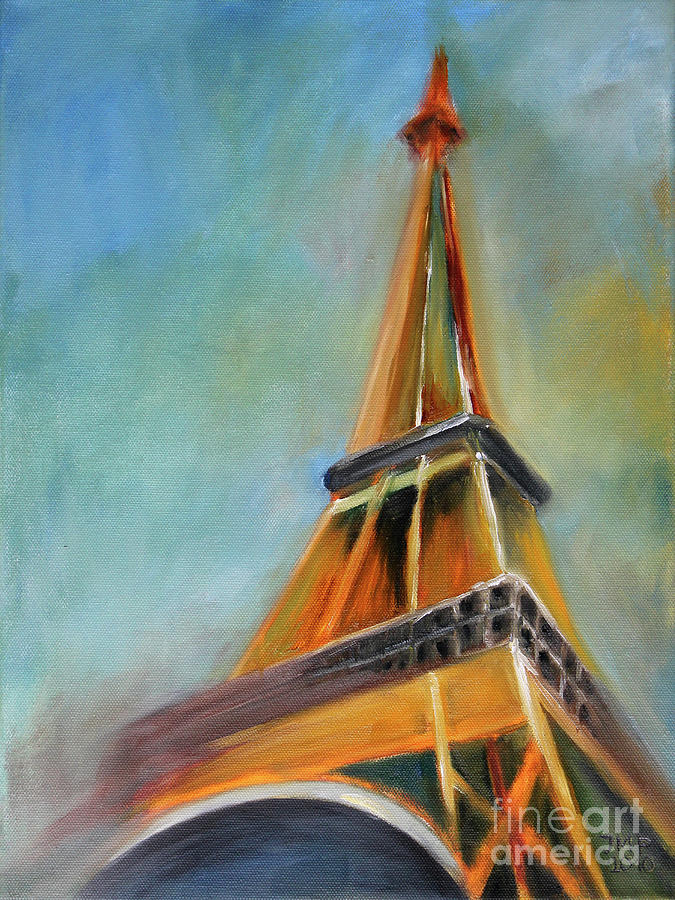 Paris Painting by Jutta Maria Pusl