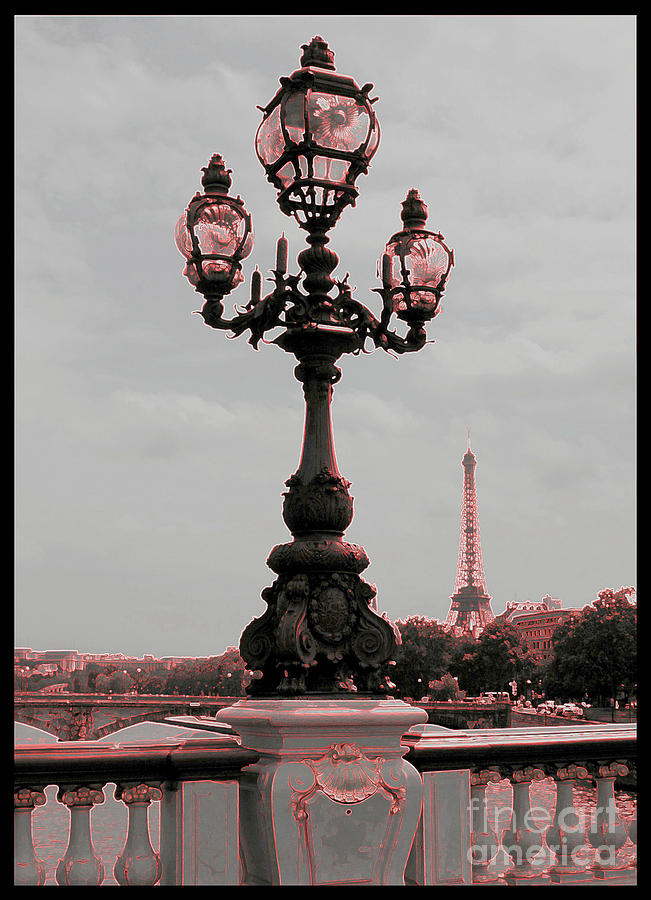Paris Luminaires And Eiffel Tower Photograph