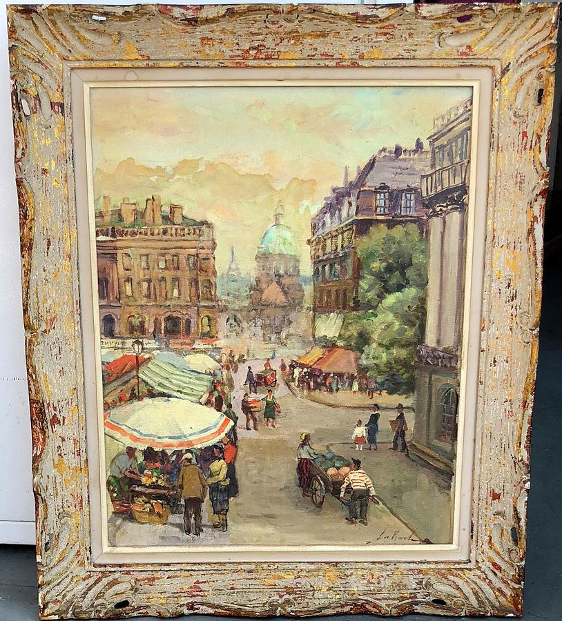 Paris Market Painting by Phillip La Rock