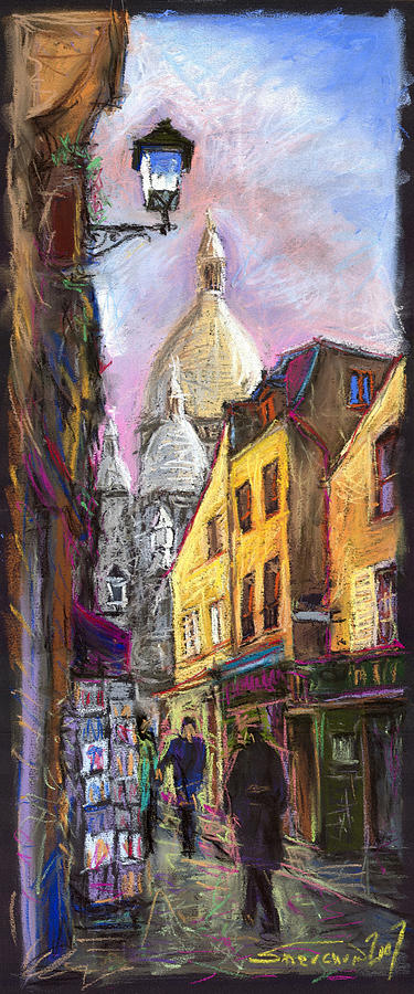 Paris Pastel - Paris Montmartre 2 by Yuriy Shevchuk