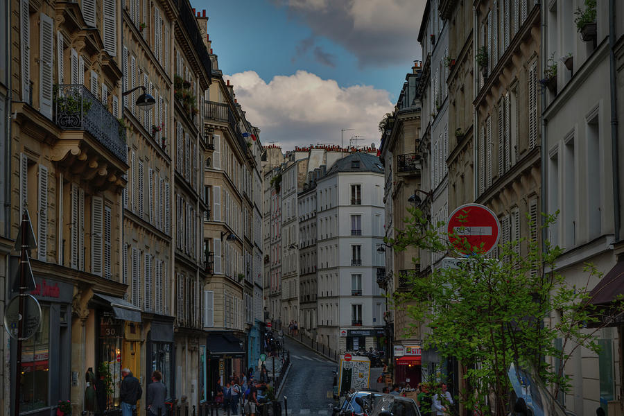 Paris Photograph - Paris - Montmartre Streetscape 001 by Lance Vaughn
