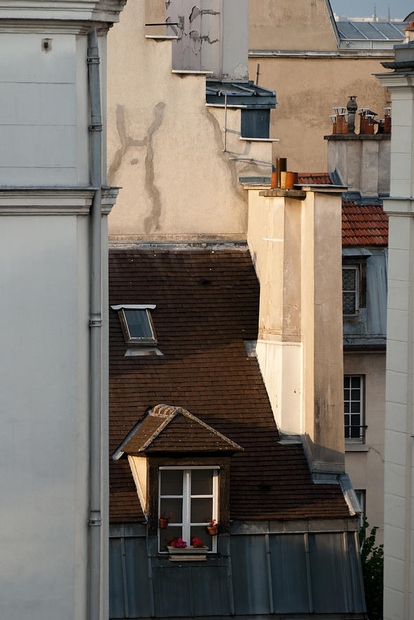 Paris Neighborhood Marais Rooftops Photograph by Jani Freimann