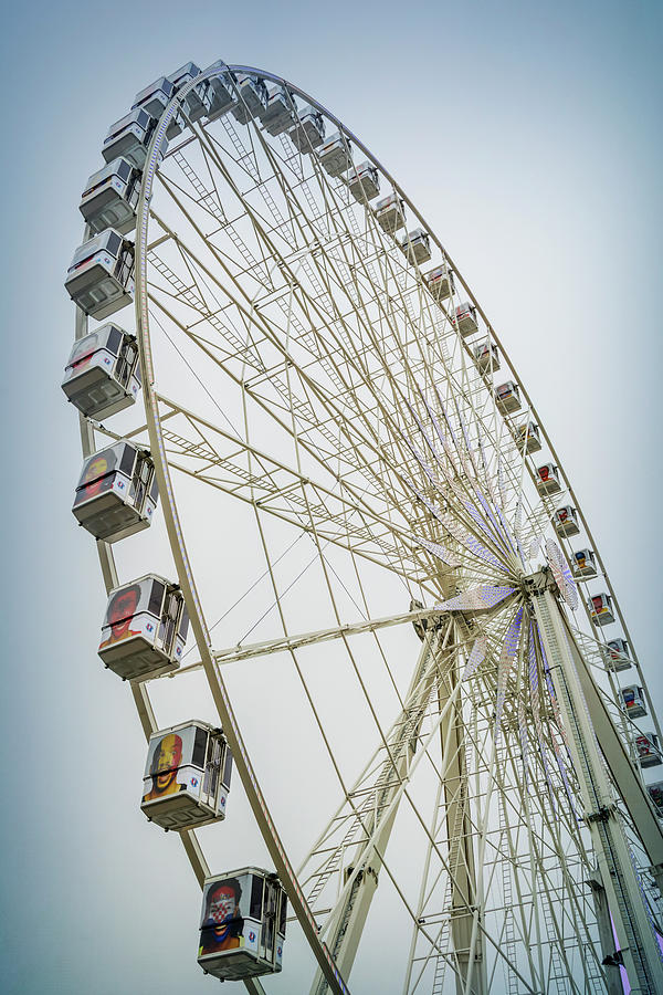 Paris Photograph - Paris Observation Wheel by Joan Carroll