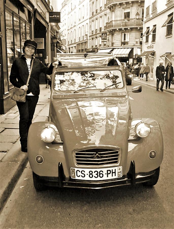 Paris Old Citroen Taxi Photograph