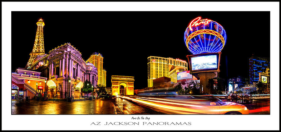 Paris On The Strip Poster Print Photograph by Az Jackson