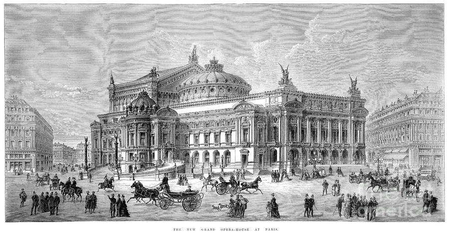 Paris Opera House, 1875 Photograph by Granger