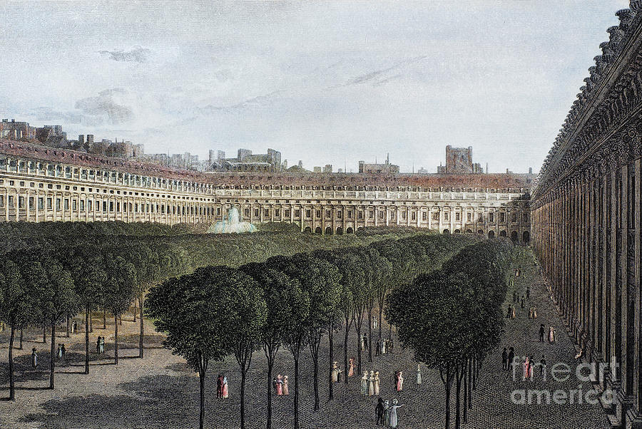Paris: Palais Royal, 1821 Photograph by Granger