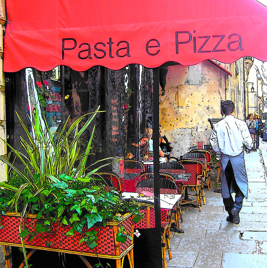 Paris Pasta and Pizza shop Photograph by Jan Matson
