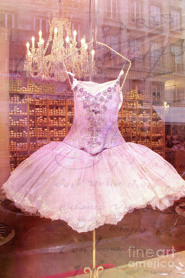Paris Pink Ballerina Tutu - Paris Repetto Ballet Costume Ballerina Fashion  Photograph by Kathy Fornal